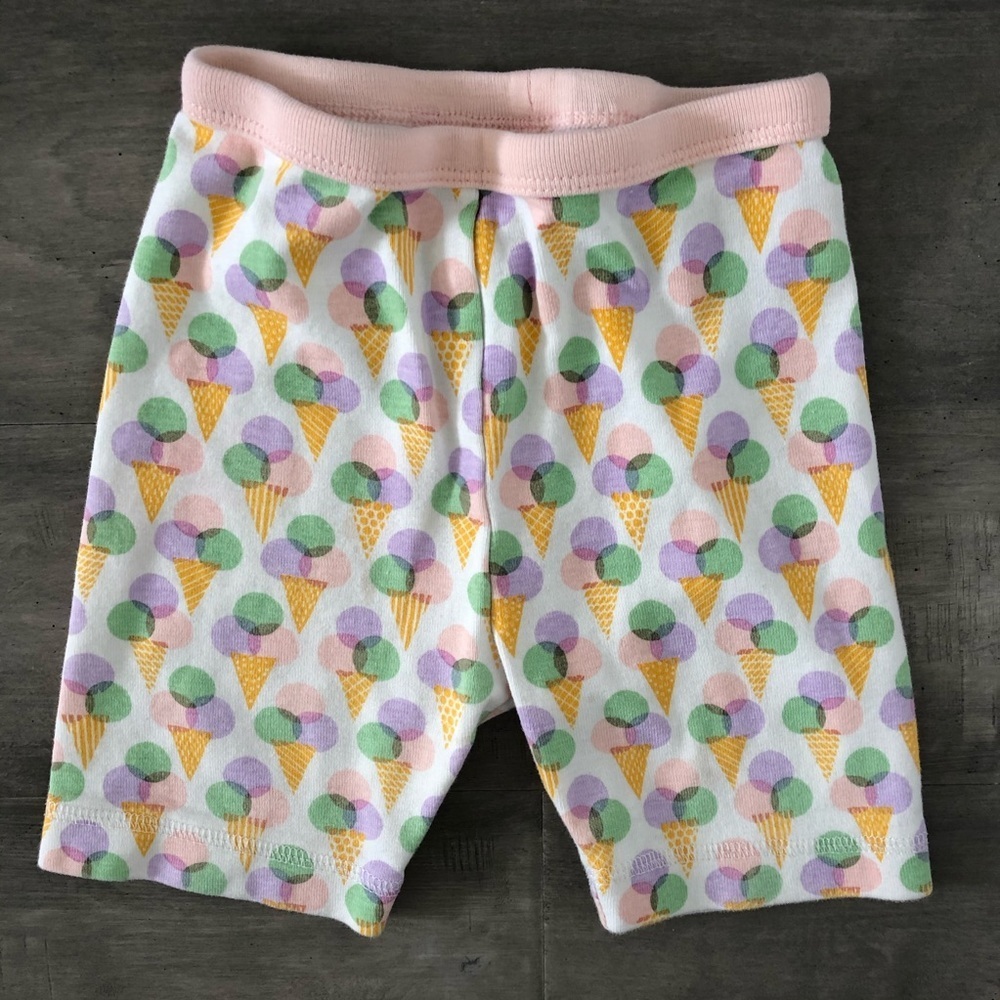 TEA Collection Pajama shorts ice cream print sz 2